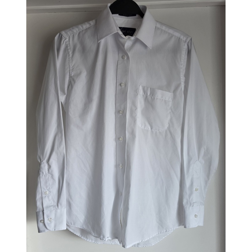 Neil Allyn Women's Size 4 White Collared Long Sleeve Formal Shirt Top NWoT